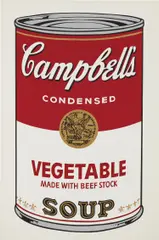 Vegetable, from Campbell’s Soup I by Andy Warhol, 1968, Screenprint in colours, on wove paper, with full margins, sold Jan 2019