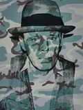 Joseph Beuys in Memoriam, from For Joseph Beuys by Andy Warhol, 1986, Screenprint in colours, on Arches 88 paper, the full sheet, sold Jan 2019