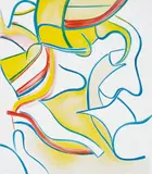 Willem de Kooning, Quatre Lithographies (Four Lithographs): one plate, 1986, Lithograph in colours, on Arches paper, the full sheet