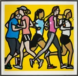 Running Women, from Runners by Julian Opie, 2016, Screenprint in colours, on Somerset paper, with full margins, sold Jan 2019