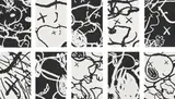 Kaws, Man’s Best Friend, 2016, The complete set of 10 screenprints in black and white, on Saunders Waterford High White paper, the full sheets, with title page, loose (as issued) contained in the original grey fabric-covered portfolio with printed title