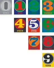 Numbers by Robert Indiana, 1968, The complete set of 10 screenprints in colours, on Schöllers Parole paper, the full sheets, with colophon and accompanyi, sold Jan 2019