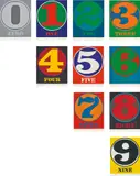 Robert Indiana, Numbers, 1968, The complete set of 10 screenprints in colours, on Schöllers Parole paper, the full sheets, with colophon and accompanying paper folders with screenprinted poems, the sheets loose (as issued) contained in the original linen-covered portfolio