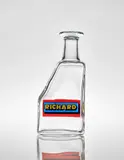 Richard Hamilton, Carafe, 1978, Glass opalex carafe with enamel paint in colours,