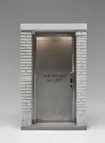 Maurizio Cattelan, The 1:6 Scale Wrong Gallery, 2006, Multiple comprising wood, brass, steel, aluminium, resin, plastic, glass and electric lighting, with accompanying copy of the Wrong Gallery Times , all contained in the original cardboard box