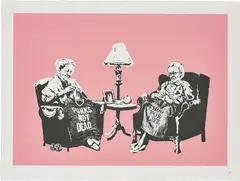 Grannies by Banksy, 2006, Screenprint in colours, on Arches 88 paper, with full margins, sold Jan 2019