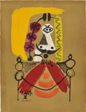 Portrait imaginaire (Imaginary Portraits): one plate by Pablo Picasso, 1969, Offset lithograph in colours, on Arches paper, the full sheet, sold Jan 2019