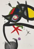 Joan Miró, Quatre Colors aparien el món (Four Colours will Beat the World): one plate, 1975, Etching and aquatint in colours, on Arches paper, the full sheet