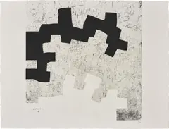 Aldikatu III by Eduardo Chillida, 1972, Etching, on Guarro paper, the full sheet, sold Jan 2019