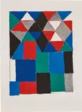 Écossais (Scottish) by Sonia Delaunay, circa 1970, Lithograph in colours, on Arches paper, with full margins, sold Jan 2019