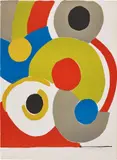 Ballons multicolores (Multicoloured Balloons) by Sonia Delaunay, 1970, Lithograph in colours, on wove paper, the full sheet, sold Jan 2019