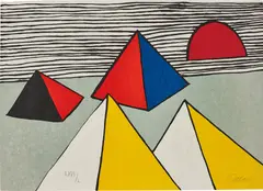 Untitled, from La Mémoire elémentaire (Elementary Memory) by Alexander Calder, 1975-76, Lithograph in colours, on Japon nacré, the full sheet, sold Jan 2019