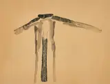 Mimmo Paladino, Untitled, 1981, Watercolour, graphite and charcoal, on thin wove paper, the full sheet