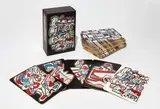 Jean Dubuffet, Banque de L'Hourloupe, 1967, The complete set of 52 screenprints in colours, on cardstock, the full sheets with gilt edges, with title page, the sheets loose (as issued), contained in the original black paper-covered portfolio with screenprinted title on cover and spine