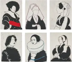 Manolo Valdés, Don Juan: eight plates, 2007, Eight etchings in colours, on handmade Richard de Bas paper, the full sheets