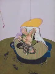 Lying Figure by Francis Bacon, 1969/2015, Diasec mounted giclée print in colours, on Alu Dibond support, the full sheet,, offered Jan 2019