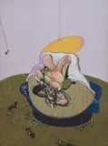 Lying Figure by Francis Bacon, 1969/2015, Diasec mounted giclée print in colours, on Alu Dibond support, the full sheet,, offered Jan 2019