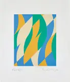 Bridget Riley, Fold, 2004, Screenprint in colours, on wove paper, with full margins