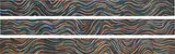 Sol LeWitt, Wavy Bands of Color (Triptych), 1997, Three offset lithographs in colours, on Somerset Textured paper, the full sheets