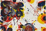 Untitled by Sam Francis, 1964, Lithograph in colours, on Kochi rice paper, the full sheet, sold Jan 2019