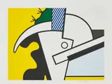 Roy Lichtenstein, Bull Head II, from Bull Head Series, 1973, Lithograph, screenprint and line-cut in colours, on Arjomari paper, with full margins