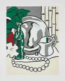 Roy Lichtenstein, Still Life with Figurine, from Six Still Lifes Series, 1974, Lithograph and screenprint in colours, on BFK Rives paper, with full margins