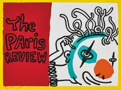 The Paris Review by Keith Haring, 1989, Screenprint in colours, on wove paper, the full sheet, sold Jan 2019