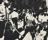 Birmingham Race Riot, from Ten Works by Ten Painters by Andy Warhol, 1964, Screenprint, on wove paper, the full sheet, sold Jan 2019