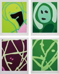 Spring Angels by Gary Hume, 2000, The complete set of 8 screenprints in colours, on Somerset paper, with full margins, with colophon, sold Jan 2019