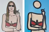 Julian Opie, Twenty Six Portraits, 2006, The complete book of 26 prints in colours, comprised of 16 lithographs bound (as issued), five Lambda prints and five screenprints tipped-in (as issued), on wove paper, the full sheets, with text by the artist, bound in the original cloth cover, contained in the original navy silk-covered slipcase