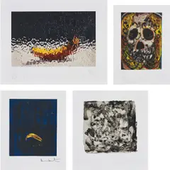 Turps Banana by Various Artists, 2011, The complete set of four digital prints in colours with screenprinted glaze, on wove paper, with full margins, offered Jan 2019