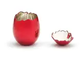 Jeff Koons, Cracked Egg, 2008, aluminum with red glaze