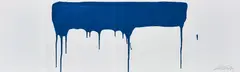 Blue 11 by Ai Weiwei, 2015, Industrial paint in blue, on Munken Polar paper dust-jacket, wrapped around the accompanying exhibition catalogue, conta, offered Jan 2019