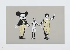 Napalm by Banksy, 2005, screenprint in colours on wove paper, sold Jan 2019