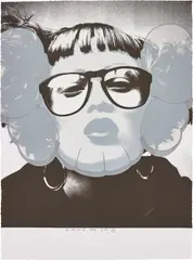 Untitled by Kaws, 1999, Screenprint in colours, on BFK Rives paper, the full sheet, sold Jan 2019