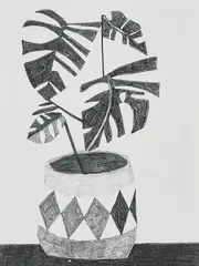 Untitled by Jonas Wood, 2009, Xerox print, on thin wove paper, the full sheet, sold Jan 2019