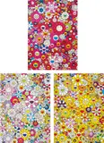An homage to Monogold 1960 A; An homage to Monopink 1960 A, 2012; and An Homage to Yves Klein, Multicolor A by Takashi Murakami, 2012, Three offset lithographs in colours, on smooth wove paper, the full sheets, sold Jan 2019