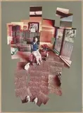 My Mother, Los Angeles, Dec 1982 by David Hockney, 1982, Photographic collage, on green card, the full sheet, sold Sep 2019