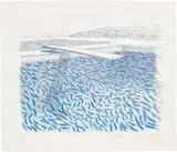 David Hockney, Lithographic Water Made of Lines and Crayon, 1978-80, Lithograph in colours, on TGL handmade paper, with full margins