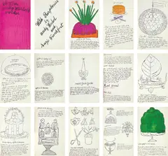 Wild Raspberries by Andy Warhol, 1959, The complete set of 18 offset lithographs, five with hand-colouring, one is a double plate, on laid paper, the full shee, sold Sep 2019