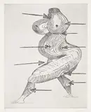 Louise Bourgeois, Sainte Sébastienne, 1992, Drypoint, on smooth wove paper, with full margins