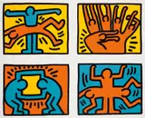 Keith Haring, Untitled (Pop Shop Quad VI), 1989/1997, Screenprint in colours, on wove paper, with full margins