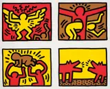 Keith Haring, Untitled (Pop Shop Quad IV), 1989/1995, Screenprint in colours, on wove paper, with full margins