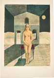 Paul Delvaux, La Voyante (The Clairvoyant), 1974, Lithograph in colours, on Arches paper, with full margins