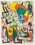 Untitled, plate VI, from Les Voyants (The Clairvoyants) by Joan Miró, 1970, Lithograph in colours, on Rives paper, with full margins, sold Sep 2019