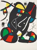 Colpir sense nafrar 3 (To Strike without Sneezing 3) by Joan Miró, 1981, Lithograph in colours, on Guarro paper, the full sheet, sold Sep 2019