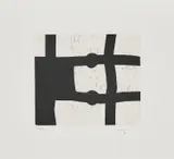 Eduardo Chillida, Untitled (Menturatu), 1991, Aquatint, on textured wove paper, with full margins