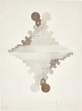 Claes Oldenburg, Geometric Mouse Pyramid as an Image of the Electoral System, Doubled, 1976, Lithograph in colours, on Arches Cover paper, with full margins