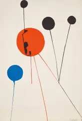 Untitled (Balloons) by Alexander Calder, 1968, Lithograph in colours, on wove paper, the full sheet, sold Sep 2019