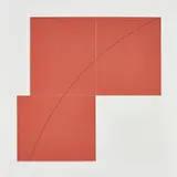 Robert Mangold, A Red, from Three Aquatints, 1979, Aquatint in colours, on BFK Rives paper, with full margins